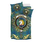 Oliphant Ancient Tartan Crest Bedding Set - Golden Thistle Style