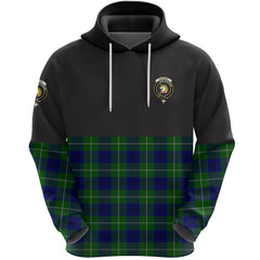 Oliphant Modern Clan Half Of Tartan Hoodie