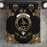Orrock Crest Black Bedding Set
