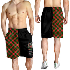 Pollock Modern Tartan Crest Men's Short - Cross Style