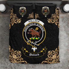 Pollock Crest Black Bedding Set