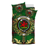 Primrose Tartan Crest Bedding Set - Golden Thistle Style