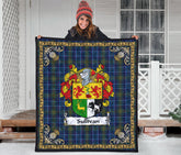 Sullivan Tartan Crest Premium Quilt - Celtic Thistle Style