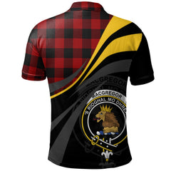 Rob Roy Macgregor Tartan Polo Shirt - Royal Coat Of Arms Style