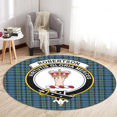 Robertson Hunting Ancient Tartan Crest Round Rug