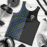 Robertson Hunting Modern Tartan Crest Men's Tank Top - Cross Style