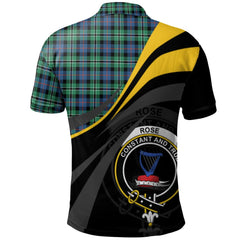 Rose Hunting Ancient Tartan Polo Shirt - Royal Coat Of Arms Style