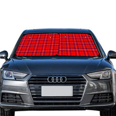 Rose Modern Tartan Car Sun Shade - 2 Pieces