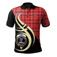 Rose Modern Tartan Polo Shirt - Believe In Me Style