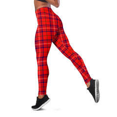 Rose Modern Tartan Leggings