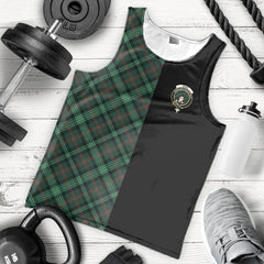 Ross Hunting Modern Tartan Crest Men's Tank Top - Cross Style