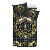 Russell Tartan Crest Bedding Set - Golden Thistle Style