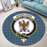 Sandilands Tartan Crest Round Rug