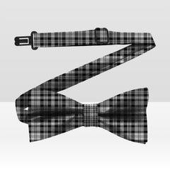Scott Black White Modern Tartan Bow Tie
