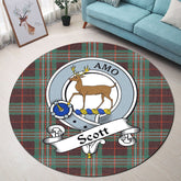 Scott Brown Ancient Tartan Crest Round Rug