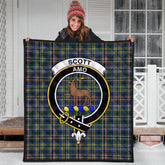 Scott Green Modern Tartan Crest Quilt