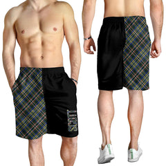 Scott Green Modern Tartan Crest Men's Short - Cross Style