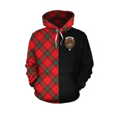 Seton Modern Tartan Hoodie Half of Me - Cross Style