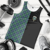 Shaw Ancient Tartan Crest Men's Tank Top - Cross Style