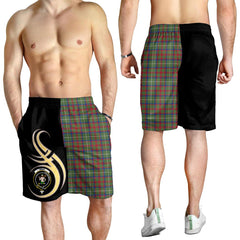 Shaw Green Modern Tartan Crest Men's Short PM8