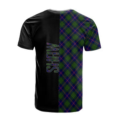 Shaw Modern Tartan T-Shirt Half of Me - Cross Style