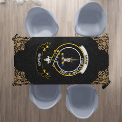 Shaw (of Tordarroch) Crest Tablecloth - Black Style