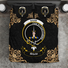 Shaw (of Tordarroch) Crest Black Bedding Set