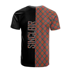 Sinclair Ancient Tartan T-Shirt Half of Me - Cross Style
