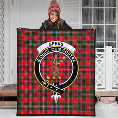 Spens Modern Tartan Crest Quilt