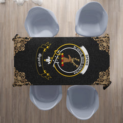 Spens (or Spence) Crest Tablecloth - Black Style