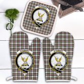 Stewart Dress Ancient Tartan Crest Oven Mitt And Pot Holder (2 Oven Mitts + 1 Pot Holder)