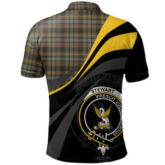 Stewart Hunting Weathered Tartan Polo Shirt - Royal Coat Of Arms Style