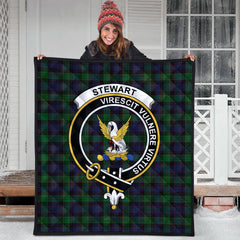 Stewart Old Tartan Crest Quilt