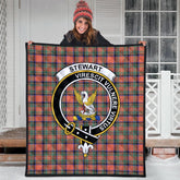 Stewart Royal Ancient Tartan Crest Quilt