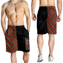 Stewart Royal Modern Tartan Crest Men's Short - Cross Style