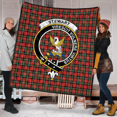 Stewart Royal Modern Tartan Crest Quilt