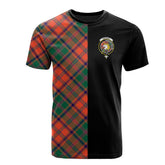 Stewart of Appin Ancient Tartan T-Shirt Half of Me - Cross Style