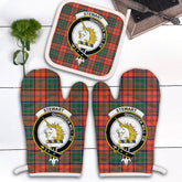Stewart Of Appin Ancient Tartan Crest Oven Mitt And Pot Holder (2 Oven Mitts + 1 Pot Holder)