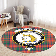 Stewart of Appin Ancient Tartan Crest Round Rug