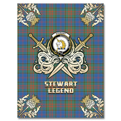 Stewart of Appin Hunting Ancient Tartan Gold Courage Symbol Blanket
