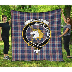 Stewart of Appin Hunting Dress Tartan Crest Quilt