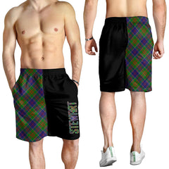 Stewart of Appin Hunting Modern Tartan Crest Men's Short - Cross Style