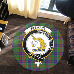 Stewart of Appin Hunting Modern Tartan Crest Round Rug