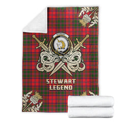 Stewart of Appin Modern Tartan Gold Courage Symbol Blanket