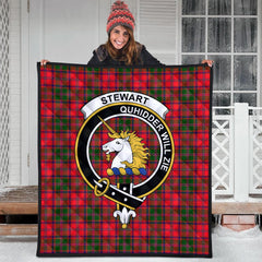 Stewart of Appin Modern Tartan Crest Quilt