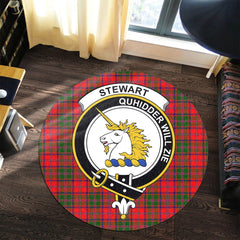 Stewart of Appin Modern Tartan Crest Round Rug