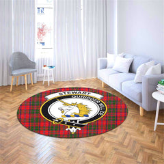 Stewart of Appin Modern Tartan Crest Round Rug