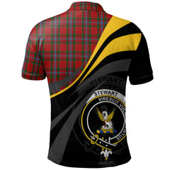 Stewart of Fingask Tartan Polo Shirt - Royal Coat Of Arms Style