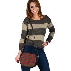 Stewart of Fingask Tartan Saddle Handbags