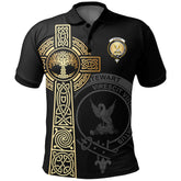 Stewart (High Stewards) Clan Unisex Polo Shirt - Celtic Tree Of Life